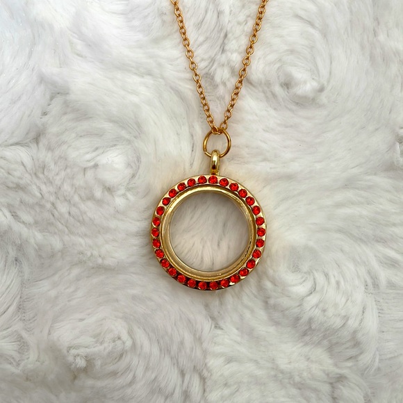 SET OF 2 FLOATING CHARM LOCKET AND NECKLACE - Picture 2 of 7